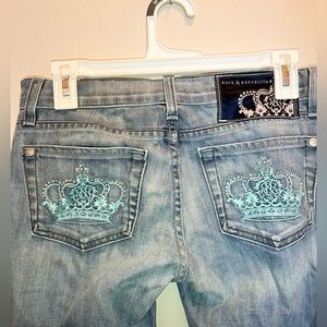 Rock & Republic Blue Crown Jeans